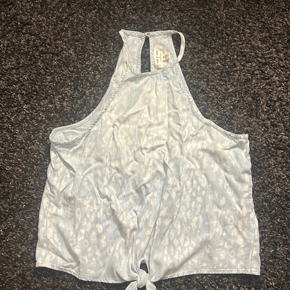 Anthropologie strappy high neck top